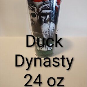 EUC Duck Dynasty 24 oz Tumbler w/ Lid Hot Cold Insulated Fear The Beard